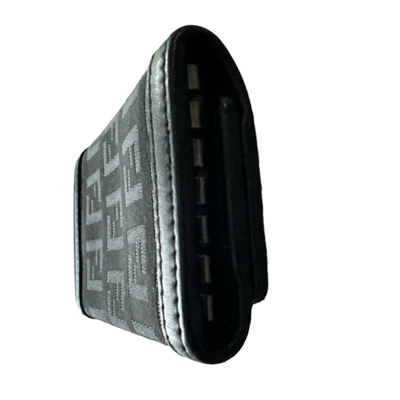 FENDI Vintage Black Zucca Monogram 6 Hook Key Case Wallet Holder - Picture 7 of 10